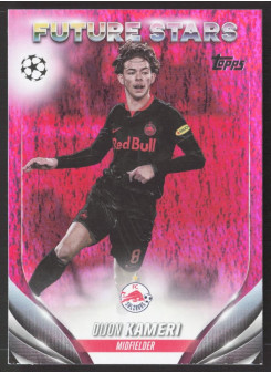 Dijon Kameri, Kartička, Topps UEFA Club Competitions 2023-24, Pink Sparkle