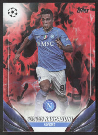 Giacomo Raspadori, Kartička, Topps UEFA Club Competitions 2023-24, Inferno  Foil