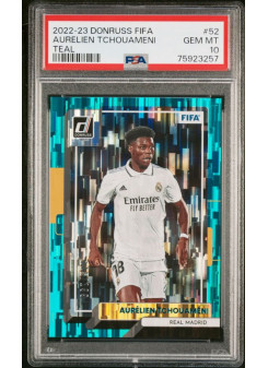 Aurelien Tchouameni, Card, 2022-23 Panini Donruss Soccer, GRADED