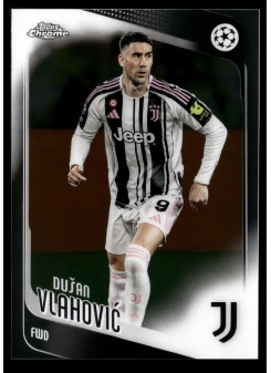 Dušan Vlahović, Card, 2025-26 Topps Chrome UEFA Club Competitions, BASE