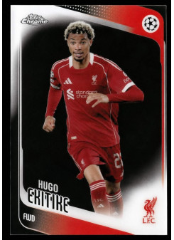 Hugo Ekitike, Kartička, 2025-26 Topps Chrome UEFA Club Competitions, BASE