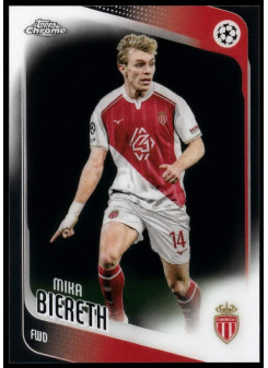 Mika Biereth, Card, 2025-26 Topps Chrome UEFA Club Competitions, BASE