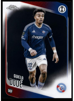 Guela Doué, Card, 2025-26 Topps Chrome UEFA Club Competitions, BASE