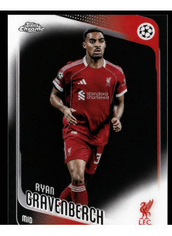 Ryan Gravenberch, Kartička, 2025-26 Topps Chrome UEFA Club Competitions, BASE
