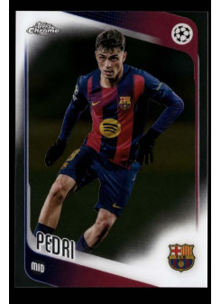Pedri, Card, 2025-26 Topps Chrome UEFA Club Competitions, BASE