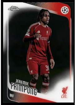 Jeremie Frimpong, Kartička, 2025-26 Topps Chrome UEFA Club Competitions, BASE