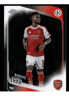 Bukayo Saka, Kartička, 2025-26 Topps Chrome UEFA Club Competitions, BASE