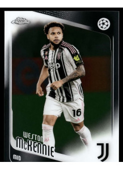 Weston McKennie, Card, 2025-26 Topps Chrome UEFA Club Competitions, BASE