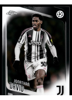 Jonathan David, Card, 2025-26 Topps Chrome UEFA Club Competitions, BASE