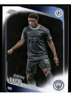 Jérémy Doku, Card, 2025-26 Topps Chrome UEFA Club Competitions, BASE