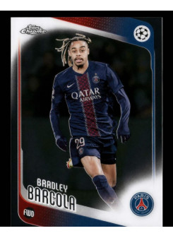 Bradley Barcola, Kartička, 2025-26 Topps Chrome UEFA Club Competitions, BASE