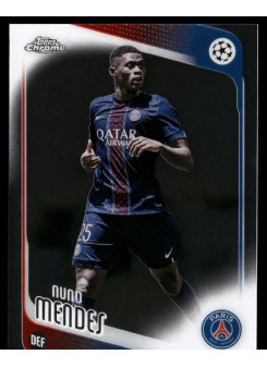 Nuno Mendes, Kartička, 2025-26 Topps Chrome UEFA Club Competitions, BASE