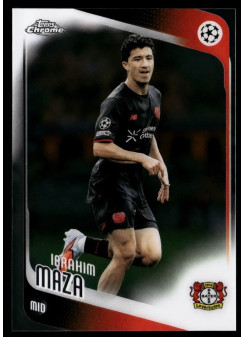 Ibrahim Maza, Card, 2025-26 Topps Chrome UEFA Club Competitions, BASE