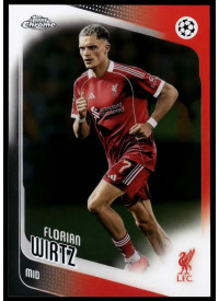 Florian Wirtz, Card, 2025-26 Topps Chrome UEFA Club Competitions, BASE