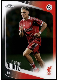 Florian Wirtz, Kartička, 2025-26 Topps Chrome UEFA Club Competitions, BASE