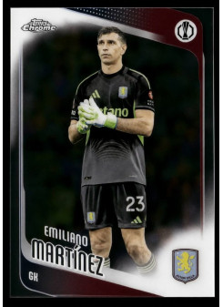 Emiliano Martínez, Kartička, 2025-26 Topps Chrome UEFA Club Competitions, BASE