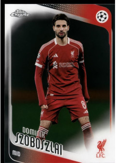 Dominik Szoboszlai, Kartička, 2025-26 Topps Chrome UEFA Club Competitions, BASE