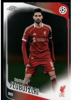 Dominik Szoboszlai, Kartička, 2025-26 Topps Chrome UEFA Club Competitions, BASE