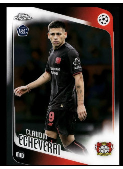 Claudio Echeverri, Card, 2025-26 Topps Chrome UEFA Club Competitions, BASE