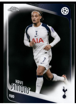 Xavi Simons, Card, 2025-26 Topps Chrome UEFA Club Competitions, BASE