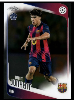 Quim Junyent, Card, 2025-26 Topps Chrome UEFA Club Competitions, BASE