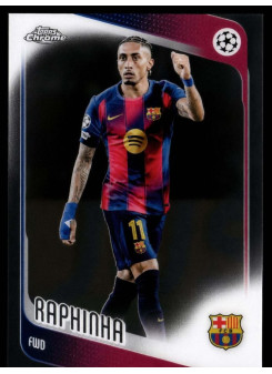 Raphinha, Card, 2025-26 Topps Chrome UEFA Club Competitions, BASE