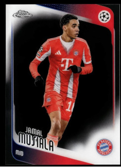 Jamal Musiala, Card, 2025-26 Topps Chrome UEFA Club Competitions, BASE