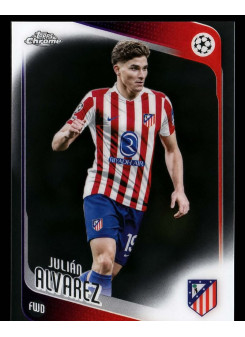 Julián Alvarez, Kartička, 2025-26 Topps Chrome UEFA Club Competitions, BASE