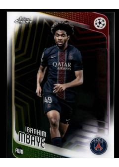 Ibrahim Mbaye, Kartička, 2025-26 Topps Chrome UEFA Club Competitions, BASE