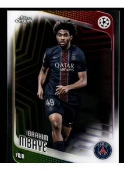 Ibrahim Mbaye, Kartička, 2025-26 Topps Chrome UEFA Club Competitions, BASE