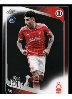 Igor Jesus, Kartička, 2025-26 Topps Chrome UEFA Club Competitions, BASE