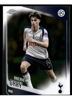 Archie Gray, Card, 2025-26 Topps Chrome UEFA Club Competitions, BASE