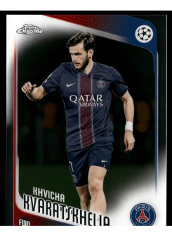 Khvicha Kvaratskhelia, Kartička, 2025-26 Topps Chrome UEFA Club Competitions, BASE