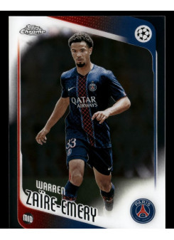 Warren Zaïre‑Emery, Kartička, 2025-26 Topps Chrome UEFA Club Competitions, BASE