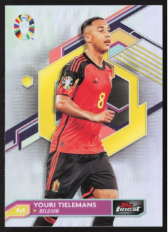 Youri Tielemans, Kartička, 2024 Topps Finest Road to UEFA Euro , Refractor