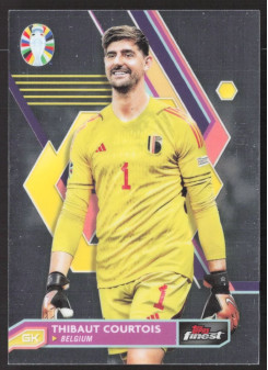 Thibaut Courtois, Kartička, 2024 Topps Finest Road to UEFA Euro , BASE