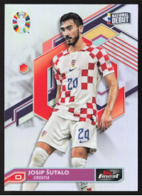 Josip Šutalo, Kartička, 2024 Topps Finest Road to UEFA Euro , Refractor