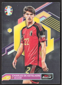 Charles De Ketelaere, Kartička, 2024 Topps Finest Road to UEFA Euro , BASE