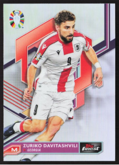 Zuriko Davitashvili, Kartička, 2024 Topps Finest Road to UEFA Euro , Refractor