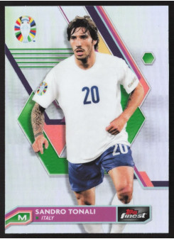 Sandro Tonali, Kartička, 2024 Topps Finest Road to UEFA Euro , Refractor