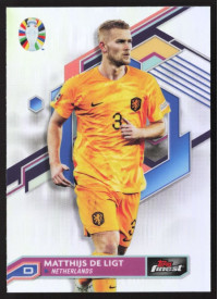 Matthijs de Ligt, Kartička, 2024 Topps Finest Road to UEFA Euro , Refractor