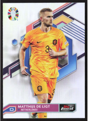 Matthijs de Ligt, Kartička, 2024 Topps Finest Road to UEFA Euro , Refractor