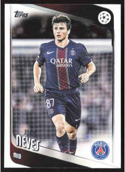 João Neves, Kartička, 2025-26 Topps UEFA Club Competitions, BASE