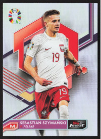 Sebastian Szymański, Kartička, 2024 Topps Finest Road to UEFA Euro , Refractor