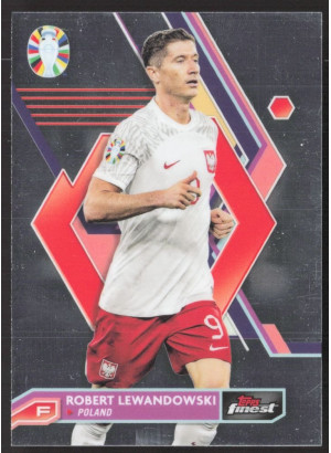 Robert Lewandowski, Card, 2024 Topps Finest Road to UEFA Euro , BASE