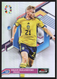 Dejan Kulusevski, Kartička, 2024 Topps Finest Road to UEFA Euro , Refractor