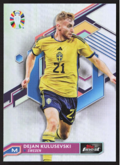 Dejan Kulusevski, Kartička, 2024 Topps Finest Road to UEFA Euro , Refractor