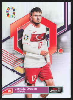 Cengiz Ünder, Kartička, 2024 Topps Finest Road to UEFA Euro , Refractor