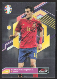Sergio Busquets, Kartička, 2024 Topps Finest Road to UEFA Euro , BASE