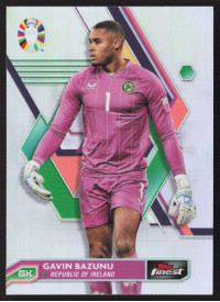 Gavin Bazunu, Kartička, 2024 Topps Finest Road to UEFA Euro , Refractor